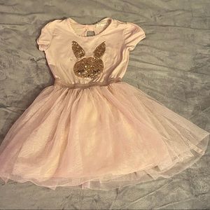 Size 4 Girls Pink Bunny Dress